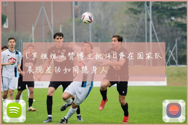 C罗姐姐点赞博主批评B费在国家队表现差劲如同隐身人